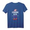 Cousine Elfe Elfen Partnerlook T-Shirt für Weihnachten - Festliches Outfit für Weihnachtsfotos & Familienfeiern