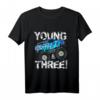 Kinder Young Wild and Three! 3. Geburtstag Monster Truck T-Shirt für Jungen – Perfekt für Geburtstagspartys & Auto-Liebhaber