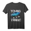 Kinder Young Wild and Three! 3. Geburtstag Monster Truck T-Shirt für Jungen – Perfekt für Geburtstagspartys & Auto-Liebhaber