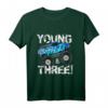 Kinder Young Wild and Three! 3. Geburtstag Monster Truck T-Shirt für Jungen – Perfekt für Geburtstagspartys & Auto-Liebhaber