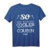 So sieht ein richtig cooler Cousin aus T-Shirt – Originelle Geschenkidee für Geburtstag, Weihnachten & Familienfeiern