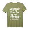 Hundebesitzer T-Shirt - Vorsicht Vor Dem Herrchen Der Hund Ist Harmlos - Humorvolles Geschenk für Hundeliebhaber und Herrchen