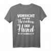 Hundebesitzer T-Shirt - Vorsicht Vor Dem Herrchen Der Hund Ist Harmlos - Humorvolles Geschenk für Hundeliebhaber und Herrchen