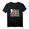 Der tut nix der will nur saufen Party Polter Bier Geschenk T-Shirt – Lustiges Alkohol Sprüche Shirt für Geburtstage, Weihnachten & Party-Löwen