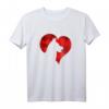 German Shepherd Love Valentinstag T-Shirt – Deutscher Schäferhund Herz Geschenk für Hundemama & -Papa zum Valentinstag