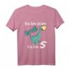 Kinder Dinosaurier T-Shirt zum 5. Geburtstag für Jungen und Mädchen - Lustiges Dino Shirt als Geschenk für Kindergarten, Schule & Geburtstag