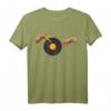 Michelangelo DJ Creation Of Adam Hands Art Vinyl-Schallplatte T-Shirt – Perfekt für Musik-, Kunst- und 90er Jahre Nostalgie-Liebhaber