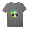 Lustiges Katzen DJ T-Shirt - Bunter Regenbogen Rave Musik Outfit für Club, Festival & Hausparty