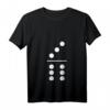 Damen Fasching & Karneval - 3/6 Domino Stein Kostüm T-Shirt mit V-Ausschnitt – Perfekt für Gruppenkostüm, Partnerlook & JGA