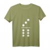 Damen Fasching & Karneval - 3/6 Domino Stein Kostüm T-Shirt mit V-Ausschnitt – Perfekt für Gruppenkostüm, Partnerlook & JGA