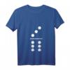Damen Fasching & Karneval - 3/6 Domino Stein Kostüm T-Shirt mit V-Ausschnitt – Perfekt für Gruppenkostüm, Partnerlook & JGA