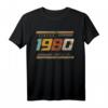 Vintage 1980 Original Birthday T-Shirt Est 1980 Edition - Limitierte Retro Edition für Männer, Frauen & Familie