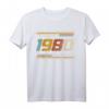 Vintage 1980 Original Birthday T-Shirt Est 1980 Edition - Limitierte Retro Edition für Männer, Frauen & Familie