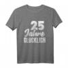 Silberne Hochzeit 25 Jahre Ehefrau Geschenk T-Shirt – Lustiges Jubiläumsdesign für Paare, Männer & Frauen