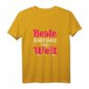 Ehefrau T-Shirt zum HapDeer – Lustiges Geschenk für Jahrestag & Valentinstag, Beste Ehefrau der Welt