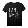 Ich bin 49 plus 1 Mittelfinger - Lustiges 50. Geburtstag Damen T-Shirt für Frauen, Ehemänner & Familie