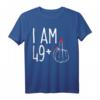 Ich bin 49 plus 1 Mittelfinger - Lustiges 50. Geburtstag Damen T-Shirt für Frauen, Ehemänner & Familie
