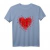 Rotes Liebes-Herz Grafik T-Shirt für Valentinstag - Niedliches, cooles Geschenk für Damen, Herren, Kinder & Familie