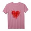 Rotes Liebes-Herz Grafik T-Shirt für Valentinstag - Niedliches, cooles Geschenk für Damen, Herren, Kinder & Familie
