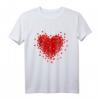 Rotes Liebes-Herz Grafik T-Shirt für Valentinstag - Niedliches, cooles Geschenk für Damen, Herren, Kinder & Familie