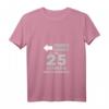 Damen Silberhochzeit 25 Jahre Geschenk T-Shirt mit V-Ausschnitt – Lustiges Jubiläums-Shirt für Ehemann & Ehefrau zum 25. Hochzeitstag