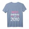 Damen Geschenk zur Rosenhochzeit 2020 - Beste Ehefrau seit 2010 T-Shirt mit V-Ausschnitt, lustiges Partnerlook Outfit & Jahrestagsgeschenk
