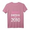 Damen Geschenk zur Rosenhochzeit 2020 - Beste Ehefrau seit 2010 T-Shirt mit V-Ausschnitt, lustiges Partnerlook Outfit & Jahrestagsgeschenk