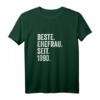 Beste Ehefrau Seit 1990 - 34. Hochzeitstag T-Shirt für Frauen, Retro Vintage Design, Jubiläumsgeschenk zum 34. Ehejahr