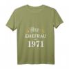 Damen Geschenk zur Goldenen Hochzeit 2021 - Beste Ehefrau seit 1971 T-Shirt mit V-Ausschnitt, lustiges Partnerlook Outfit & Geschenkidee für Jahrestag