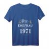 Damen Geschenk zur Goldenen Hochzeit 2021 - Beste Ehefrau seit 1971 T-Shirt mit V-Ausschnitt, lustiges Partnerlook Outfit & Geschenkidee für Jahrestag