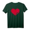 Rotes Herz T-Shirt für Verliebte – Klassisch geschnittenes Liebes-Shirt für Partner, Ehemann & Ehefrau