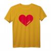 Rotes Herz T-Shirt für Verliebte – Klassisch geschnittenes Liebes-Shirt für Partner, Ehemann & Ehefrau