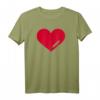 Rotes Herz T-Shirt für Verliebte – Klassisch geschnittenes Liebes-Shirt für Partner, Ehemann & Ehefrau