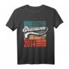 Bester Ehemann seit 2014 Vintage Retro T-Shirt zum 8. Hochzeitstag - Persönliches Partnerlook Shirt für Ehejubiläum und Überraschung