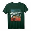 Bester Ehemann seit 2014 Vintage Retro T-Shirt zum 8. Hochzeitstag - Persönliches Partnerlook Shirt für Ehejubiläum und Überraschung