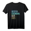 Bester Ehemann Seit 2021 | 3. Hochzeitstag T-Shirt - Personalisiertes Geschenk für 3 Jahre Ehe, Retro Vintage Design