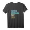 Bester Ehemann Seit 2021 | 3. Hochzeitstag T-Shirt - Personalisiertes Geschenk für 3 Jahre Ehe, Retro Vintage Design