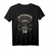 50. Geburtstag Geschenk für Mann Frau - Legendär Seit November 1971 Vintage T-Shirt für Jubilare