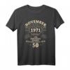 50. Geburtstag Geschenk für Mann Frau - Legendär Seit November 1971 Vintage T-Shirt für Jubilare