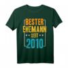 Herren Geschenk zur Rosenhochzeit 2020 – Bester Ehemann seit 2010 T-Shirt für Jubiläum & Hochzeitstag