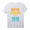 Herren Geschenk zur Rosenhochzeit 2020 – Bester Ehemann seit 2010 T-Shirt für Jubiläum & Hochzeitstag