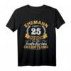 25. Hochzeitstag Ehemann seit 25 Jahren Silberhochzeit T-Shirt – Klassisch, Liebe & Familie feiern