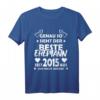 Herren Geschenk zum 5. Hochzeitstag - Bester Ehemann seit 2015 Partnerlook T-Shirt für Paare & Jubiläumsgeschenke