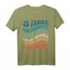 25. Hochzeitstag Silberhochzeit T-Shirt - Retro Design für Ehemann & Ehefrau zum Jubiläum, Geschenkidee für Familie