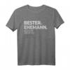 Bester Ehemann seit 2017 - 6. Hochzeitstag T-Shirt für Paare, lustiges Geschenk zum Jahrestag oder Geburtstag
