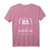 25. Hochzeitstag Silberhochzeit T-Shirt für Ehefrau – Klassisches Jubiläumsdesign für 25 Jahre Liebe, Ehe und Familie