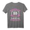 25. Hochzeitstag Silberhochzeit T-Shirt für Ehefrau – Klassisches Jubiläumsdesign für 25 Jahre Liebe, Ehe und Familie