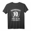 Herren Rosenhochzeit 10. Hochzeitstag Geschenk für Ehemann Seit 2010 - Humorvolles Jubiläum T-Shirt mit Spruch
