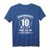 Herren Rosenhochzeit 10. Hochzeitstag Geschenk für Ehemann Seit 2010 - Humorvolles Jubiläum T-Shirt mit Spruch
