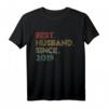 Vintage 1. Hochzeitstag Geschenk für den besten Ehemann seit 2019 - Romantisches Jubiläum T-Shirt für ihn